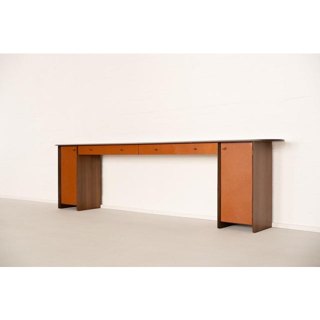 Wood Artona Console by Afra and Tobia Scarpa for Maxalto, 1970s For Sale - Image 7 of 12