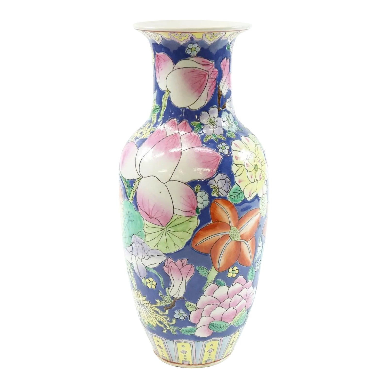 tobacco leaf china vase Vintage Vase: Seymour Mann Ginger Jar, Blue Line, Chinoiserie Decor Its Shape Is Both Traditional And Has The Appearance Of Being Contemporary Because Of Its Simplicity . An absolutely stunning pair of