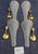 Gold 20th Century Graniglia Trumpet Sconces by Murano Due, a Pair For Sale - Image 8 of 8