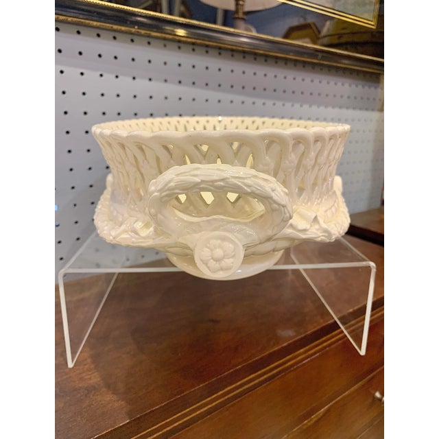 Antique Early 20th Century Wedgwood Creamware Centerpiece For Sale - Image 9 of 13