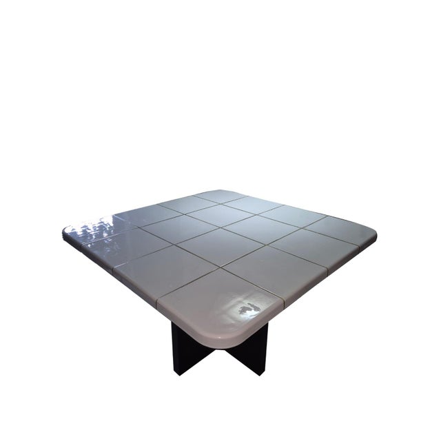 Italian Ceramic and Metal Table, 1970s For Sale - Image 6 of 16