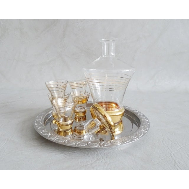 Mid-Century Liqueur Set, 1950s, Set of 7 For Sale - Image 9 of 11