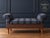 Newly Upholstered English Plaid Storage Bench | Rolled Arms For Sale - Image 4 of 9