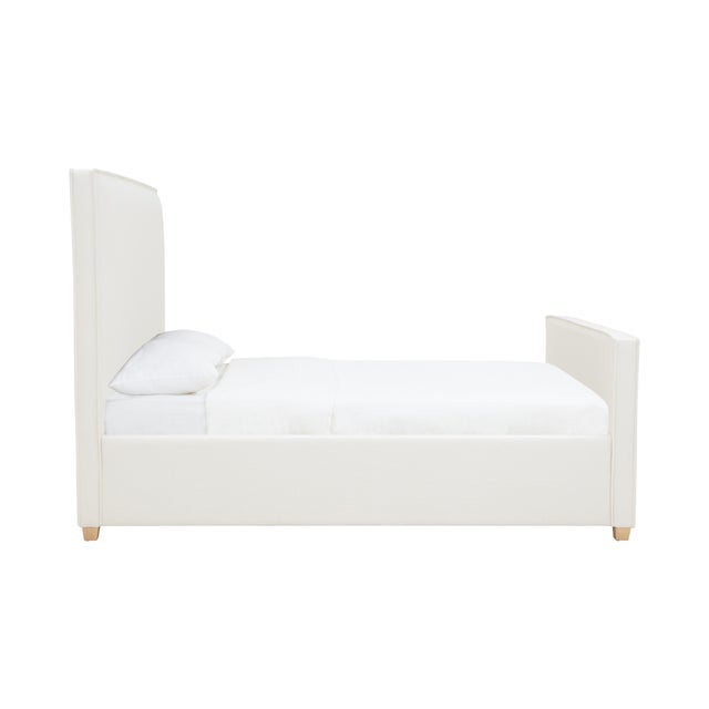 Boho Chic Bristol Park Ivory King Bed For Sale - Image 3 of 11