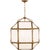 Transitional Suzanne Kasler for Visual Comfort Signature Morris Medium Lantern in Gilded Iron with White Glass For Sale - Image 3 of 4