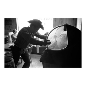 'James Dean During the Filming of "Giant"' Unframed Archival Pigment Print