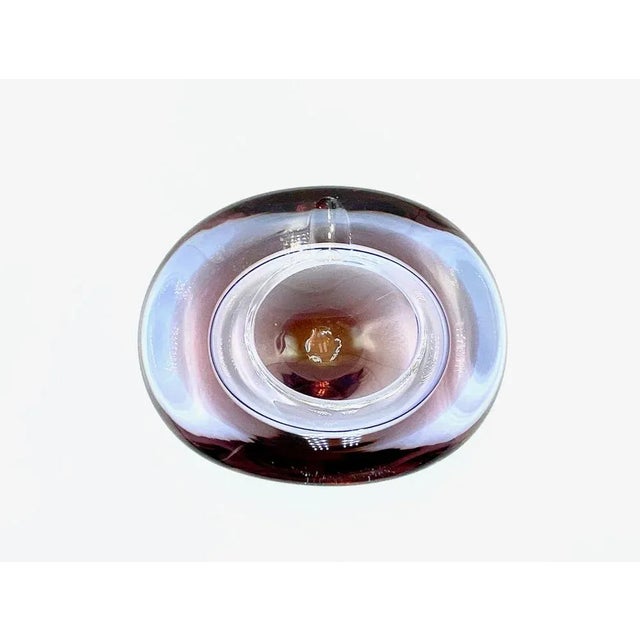 Mid-Century Modern Art Glass Ashtray attributed to Miloslav Klinger for Železný Brod, 1960s For Sale - Image 3 of 7