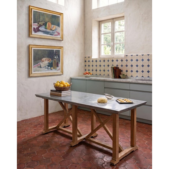 Made in france during the 1980s, this wonderfully solid work table has all the hallmarks of someone who truly understood...