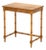 Modern Faux Bamboo Oak Side Table For Sale