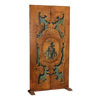 Painted Doors Room Divider For Sale