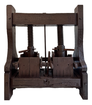 Large Antique Rustic Wine Press