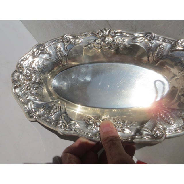 1960s Fisher Sterling Silver Bread Tray Circa 60s For Sale - Image 5 of 6