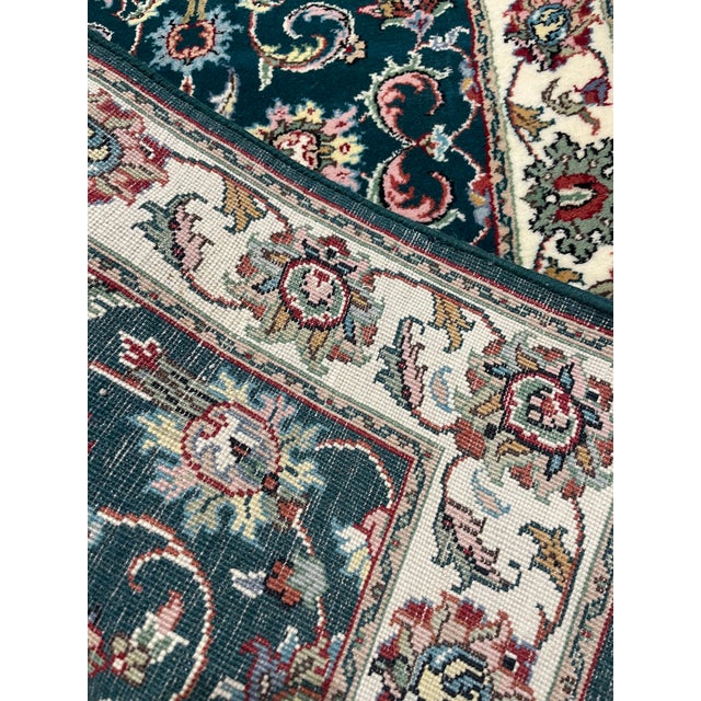 1990s Handwoven Persian Design Indian Rug - 2'6" X 16'8" For Sale - Image 4 of 6