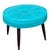 1950s 1950s Mid-Century Footstool With Vinyl Beautiful Upholstery Decorative For Sale - Image 5 of 12