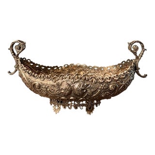 Fine Quality 19th C. Austrian Silver Plate Jardiniere For Sale