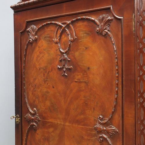 Brown Antique Cabinets in Mahogany with Carved Feet, 1900s For Sale - Image 8 of 14