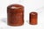 Italian Neat Trio Collection of Mid Century Vintage Italian Leather Boxes Italy Home Decor For Sale - Image 3 of 13