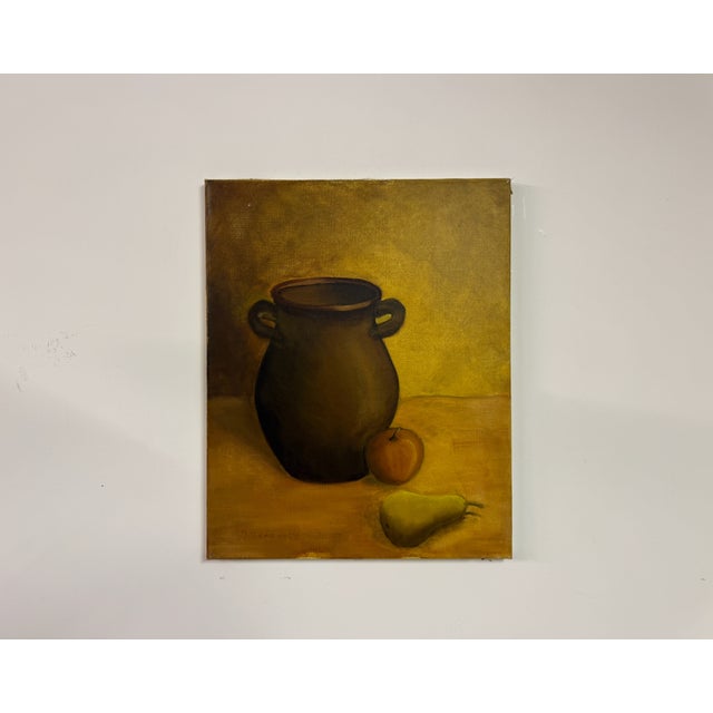 Unknown, Still Life Painting, 1960s, Oil on Canvas For Sale - Image 4 of 9