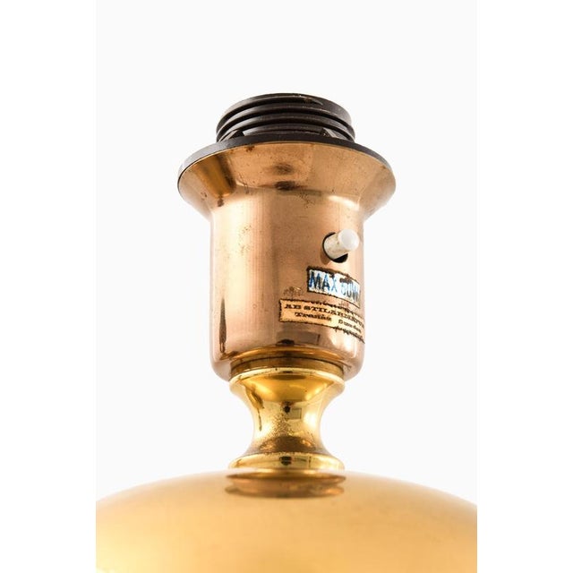 Golden Table Lamps in Brass from Henrik Blomqvist, 1960s, Set of 2 For Sale - Image 3 of 8