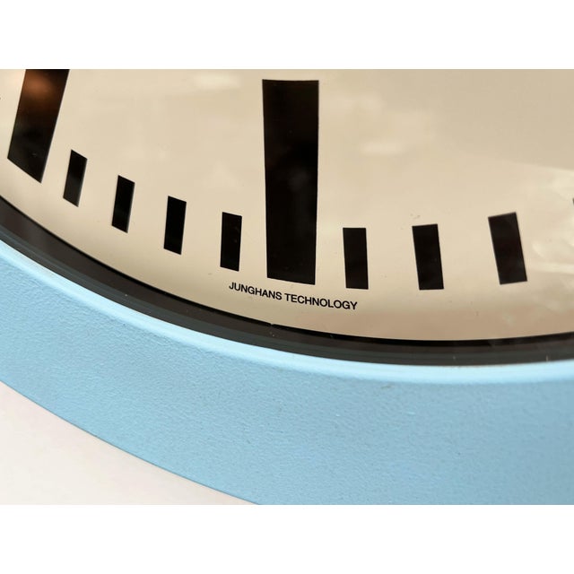 Vintage Italian Wall Clock from Junghans, 1980s For Sale - Image 5 of 18