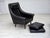 Black Vintage Danish Highback Chair by Aage Christensen, 1960s For Sale - Image 8 of 18