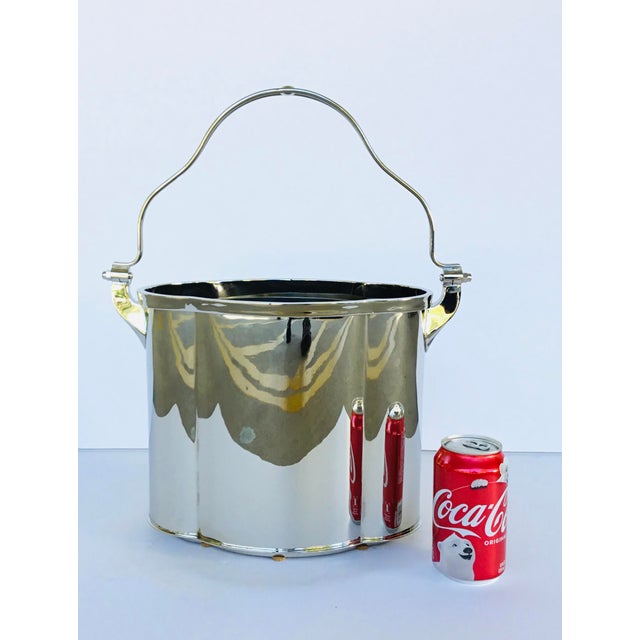 Modern Footed Polished Nickel Ice Bucket Chairish