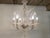 Beautiful and large ( ø 75 cm ) 6 arm, clear art glass Baroque style chandelier. In the manner of Barovier and Toso Italy....
