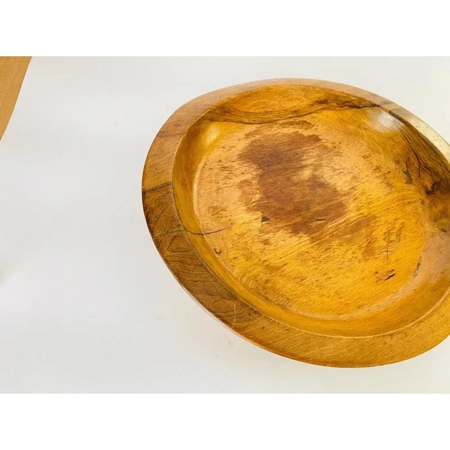 Minimalist Brown Color Vide Poche in Wood, France, 1950s For Sale - Image 4 of 9