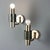 Silver Vintage Wall Lamps, 1960s, Set of 2 For Sale - Image 8 of 8