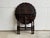 Wood Antique English Jacobean Revival Barley Twist and Pie Crust Side Table, 1920 For Sale - Image 7 of 8