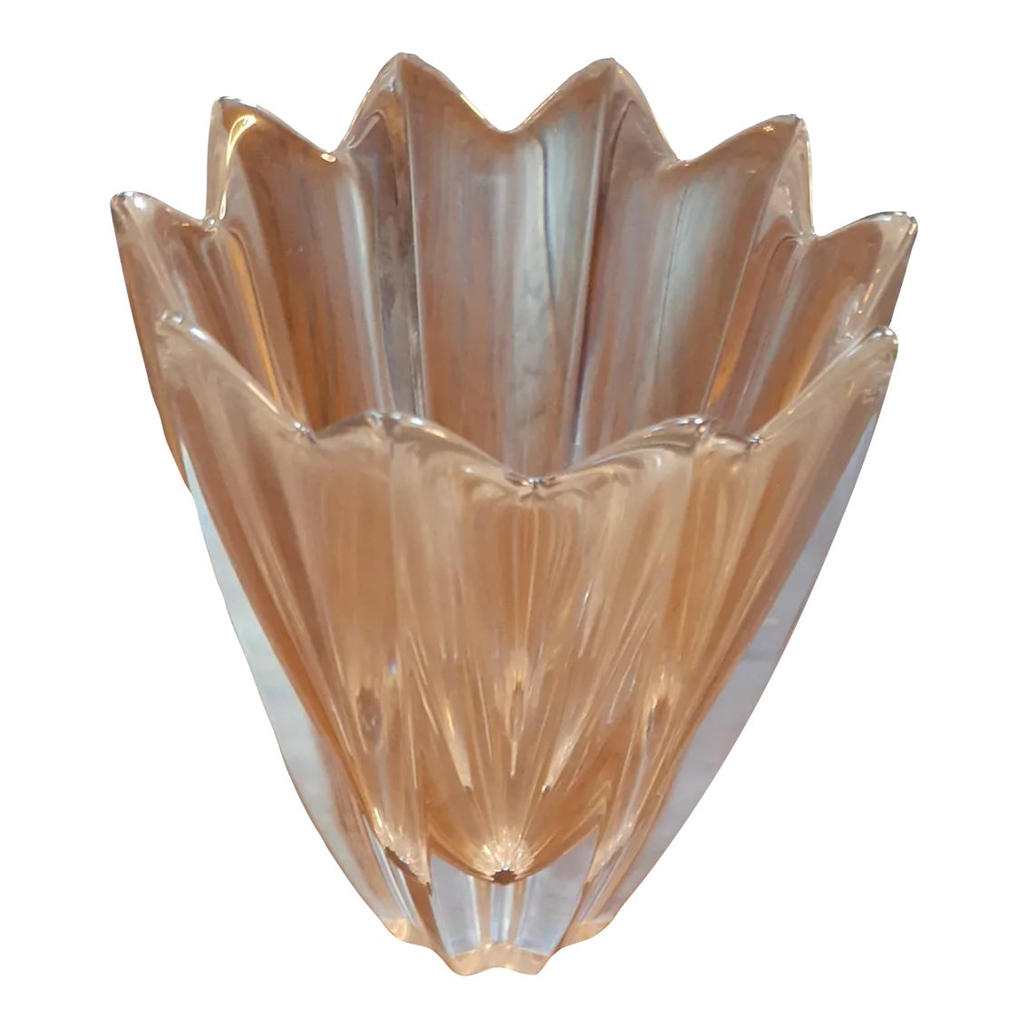 Orrefors Cristal 4514/22 Fleur Par Jan Johansson 18.4cm Vase Read