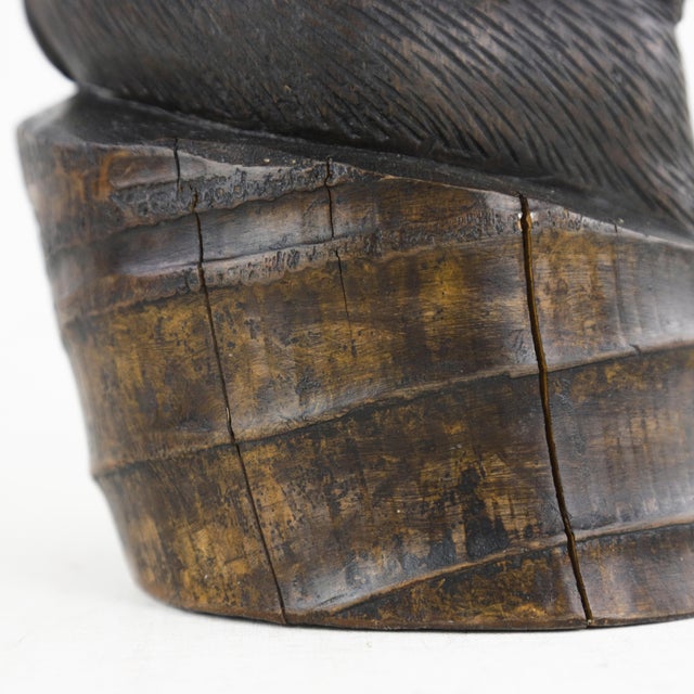 Pair of Hand-Carved Bamboo Root Monkey Sculptures For Sale - Image 10 of 12