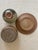 Vintage Mid Century Studio Art Pottery With Brown & Sage Glaze, Set of 3 For Sale - Image 4 of 7