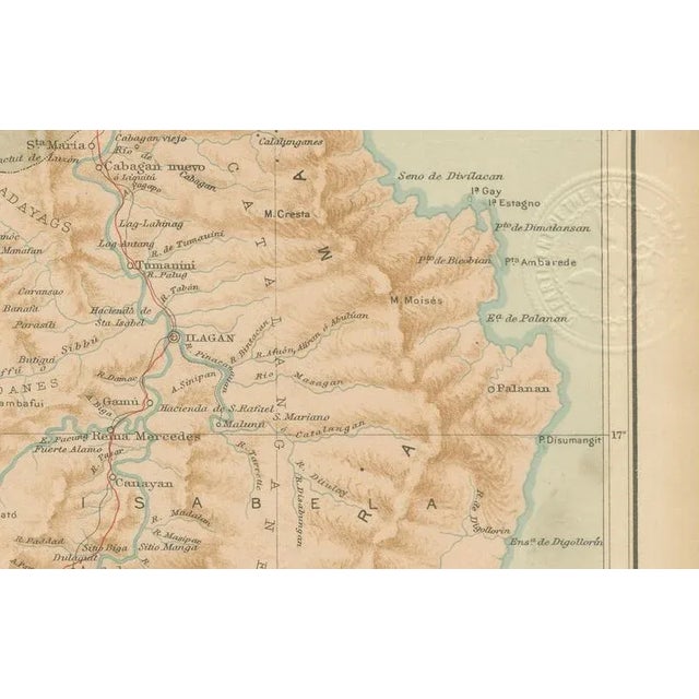 Topographic and Meteorological Map of Northern Luzon Observatorio in Manila, 1899 For Sale - Image 4 of 11