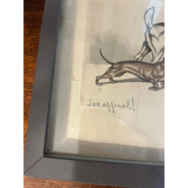 Art Deco Circa 1930 Boris O’Klein “Sex Appeal!” Hand-Colored Etching For Sale - Image 4 of 8