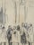 1960s Tourists at Chartres - Original Graphite Drawing C. 1964 For Sale - Image 5 of 6