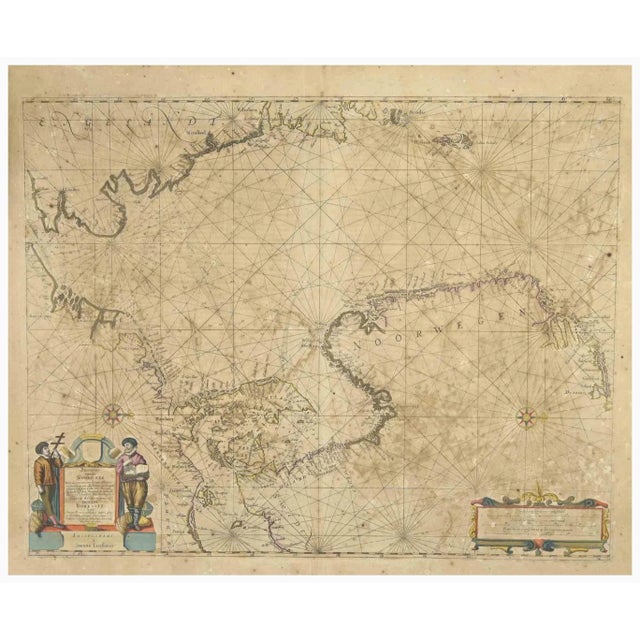 Oceani Borealis is an ancient map realized in 1650 by Johannes Janssonius (1588-1664). Good conditions. from Atlantis...