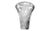Metal Antique Hand Blown Cut and Lead Crystal Trumpet Vase, 1910s For Sale - Image 7 of 9