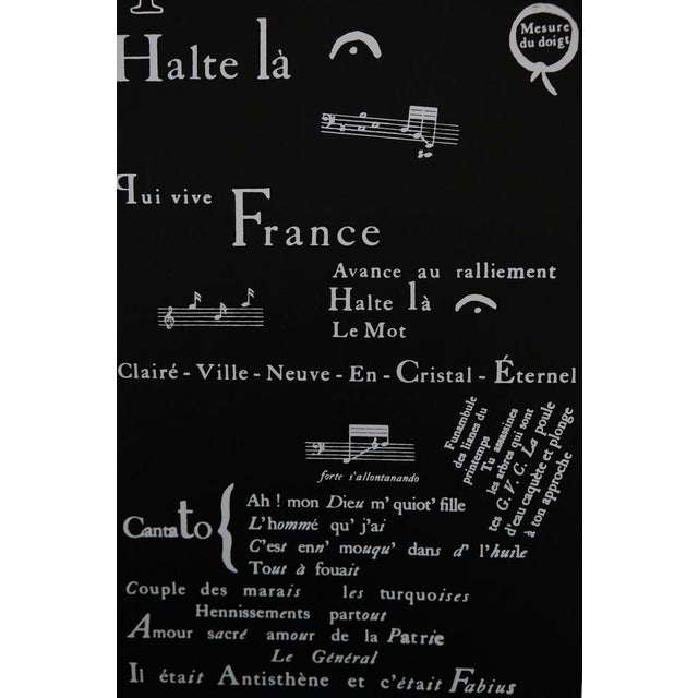Ossip Zadkine (1888-1967) 7 calligrams, 10 etchings Original lithograph poster On poster paper, 45 x 80 cm (approx. 18 x...