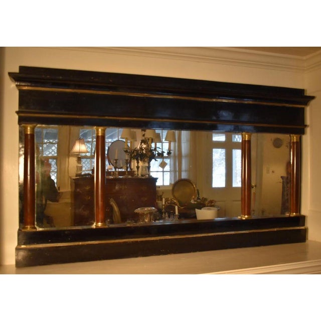 French 1810 French Empire Overmantle Mirror For Sale - Image 3 of 3