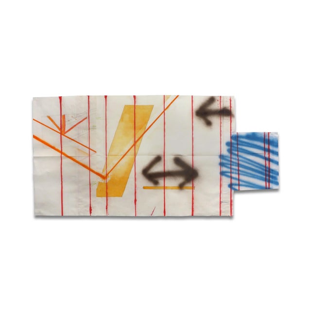 Peter Soriano Peter Soriano "Porch Drawing 2", Mixed Media For Sale - Image 4 of 4