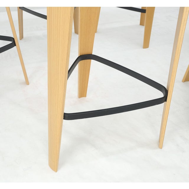 Wood Molded Bent Plywood Bar Stools by Davis - Set of 6 For Sale - Image 7 of 12