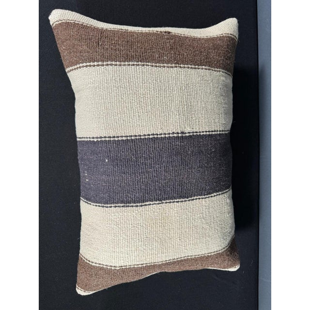Turkish Hemp Pillow Cushion Natural Beige Black Pillow Cushion Cover 16" x 24" #30147 Enhance your home decor with our...