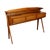 Vintage Console Table in Oak Veneer and Brass, 1950s For Sale - Image 9 of 9