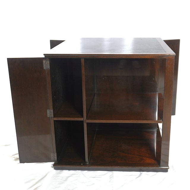 Rare Edward Wormley for Dunbar End Tables With Liquor Cabinets For Sale - Image 13 of 18