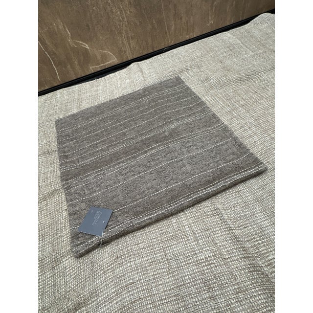 Rh Restoration Hardware Kuba Cloth Pickstitch Pillow Covers Set of 2 | 20" × 20" | Camel / Brown For Sale - Image 14 of 14