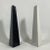 Postmodern Postmodern Slanted Black and White Vase Pair by Studio Nova For Sale - Image 3 of 13