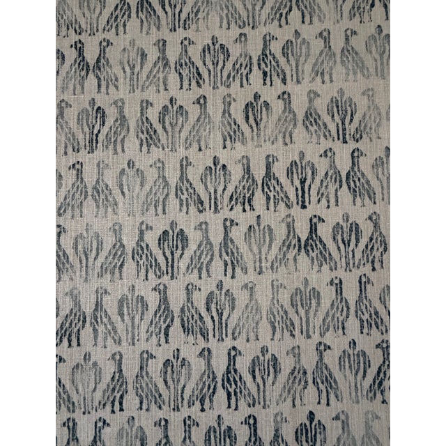 2020s Rose Tarlow Melrose House 8 Yards Paloma Bay Blue/Natural Hemp Fabric For Sale - Image 5 of 8