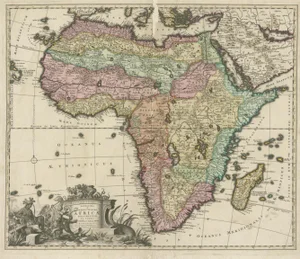 Antique Map of Africa by Allard, 1697