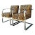 Vintage Ralph Lauren Leopard Velvet Chrome Chair - A Pair For Sale